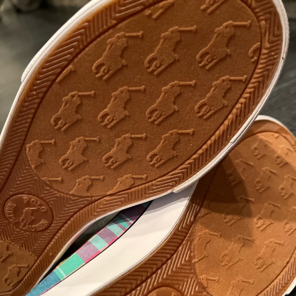 Polo Ralph Lauren Harbour Low pink Shoes Sneakers new GS Youth Girls Size 3 - Picture 11 of 13